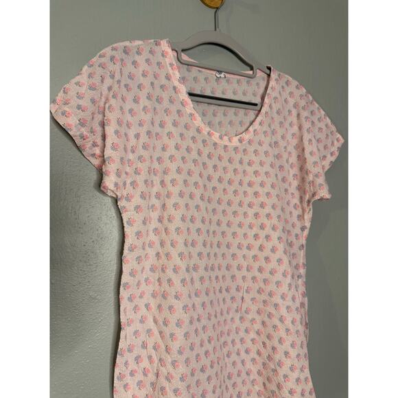 Vintage pink floral nightgown - Picture 4 of 6